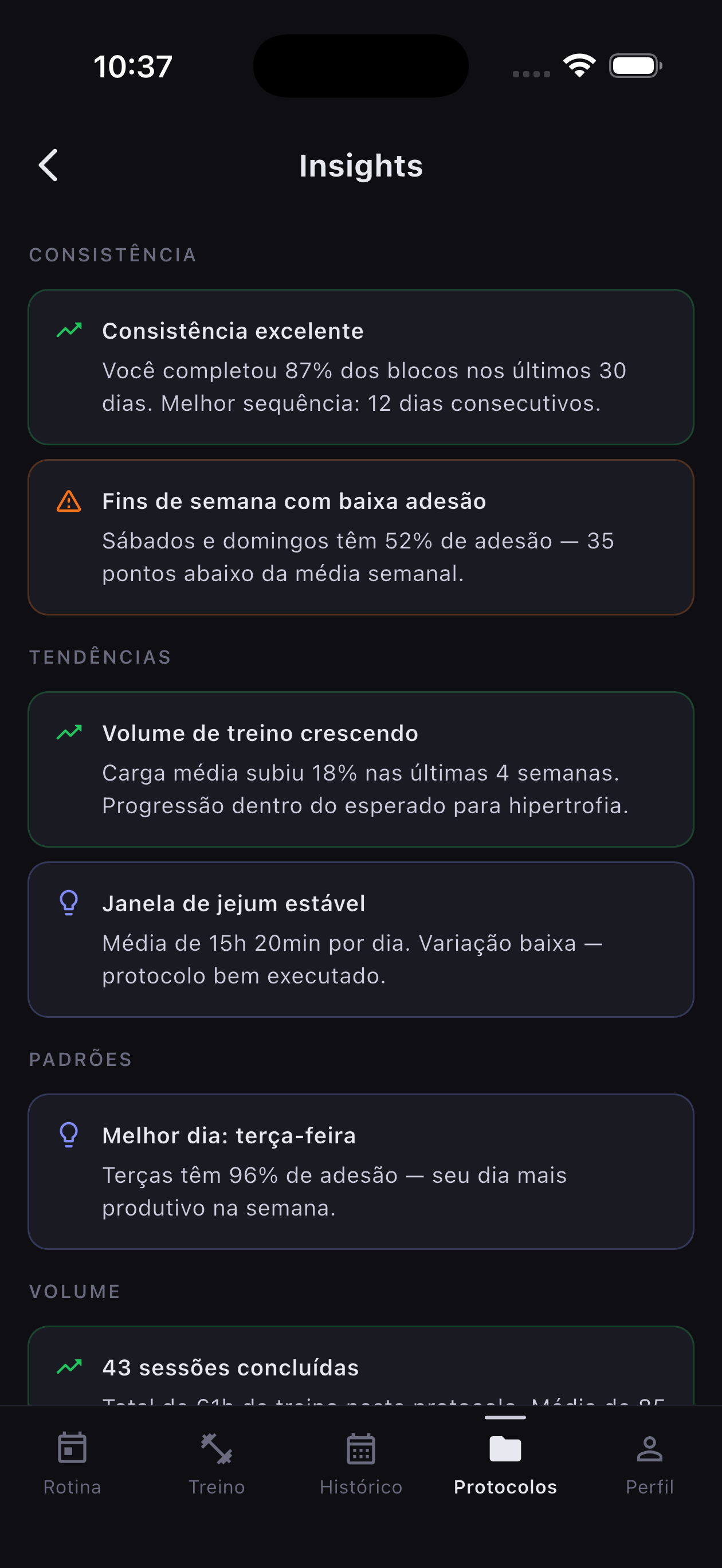 DomsFit — Insights do protocolo
