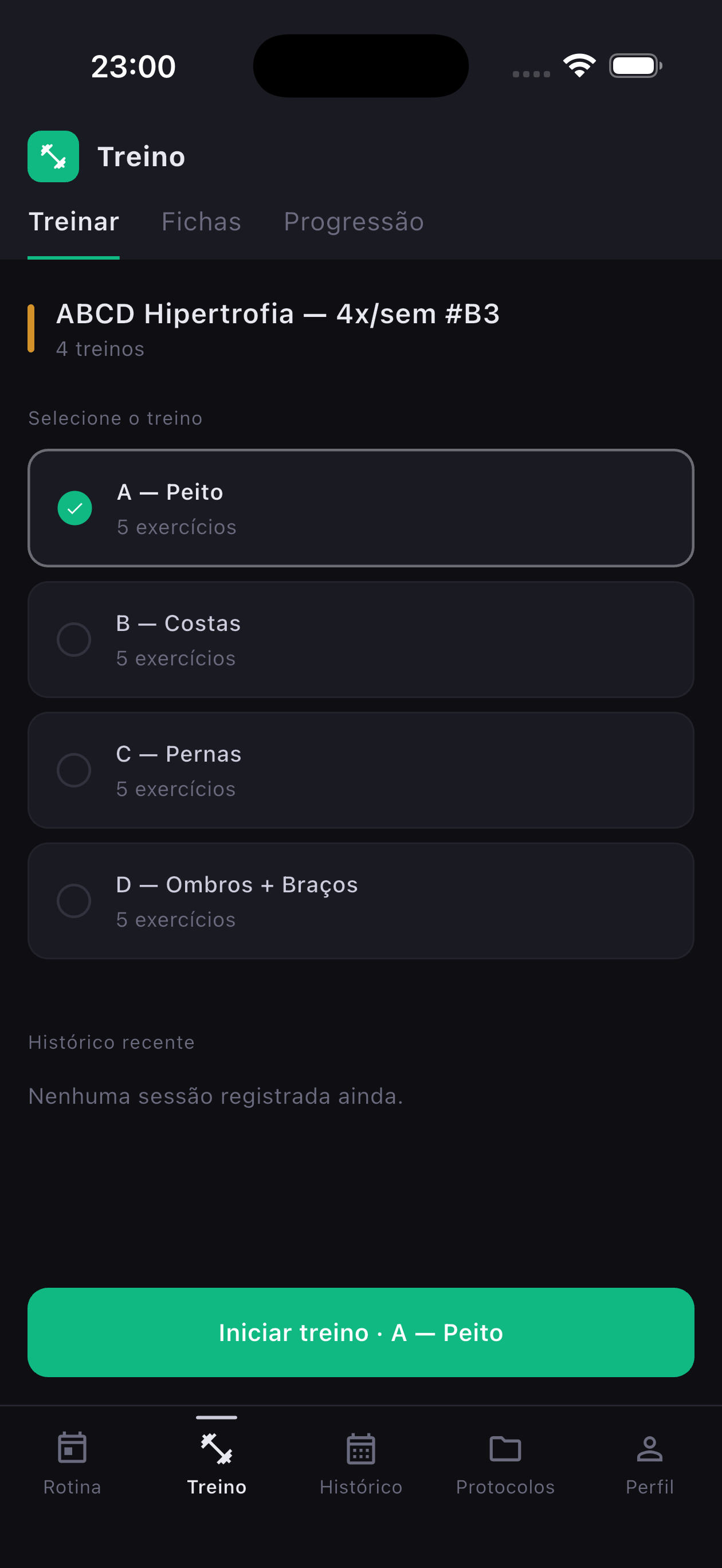 DomsFit — Ficha de Treino